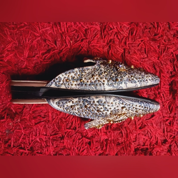 Atalina Slip on Rhinestone Sequin Flats Shoes Women's Size 8 (true size 6-7) - Picture 5 of 10